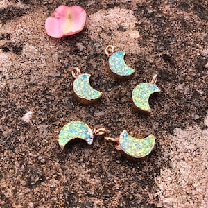 Moon Druzy- Pearl Shimmer