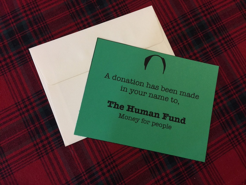 Human Fund FESTIVUS Card Seinfeld George Costanza Etsy