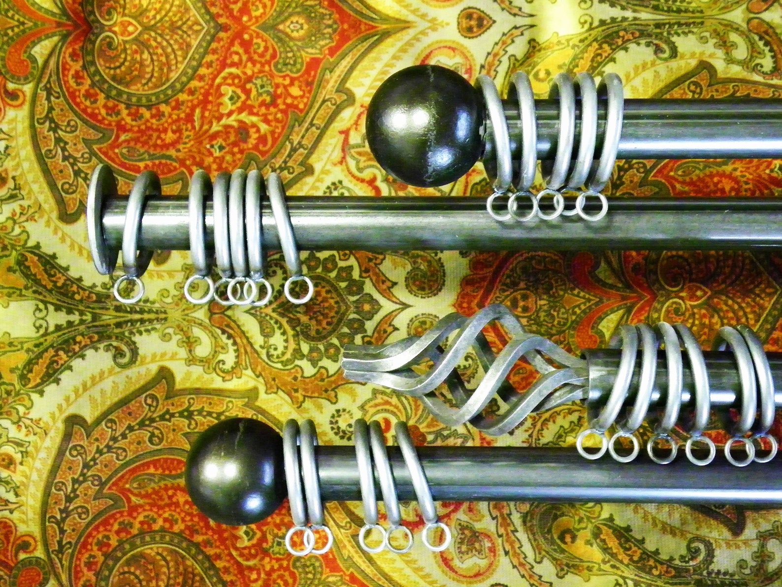 CURTAIN Rod/drapery Rod/1whole Set/includes 84 Rod,2 Brackets,2