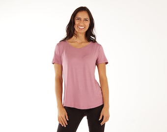 Women's Bamboo Shirt - Crew Neck Tee