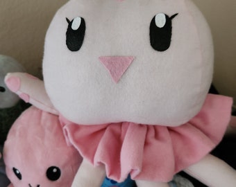 Clara princess jellyfish stuffed animal plush || Pink anime inspired popculture merch tsukimi felt handmade kawaii aesthetic decor nerd geek