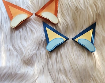 Blue dog costume ears ||  handmade paper cosplay clear headband halloween easy diy dress up kids children adult family unisex cartoon cute