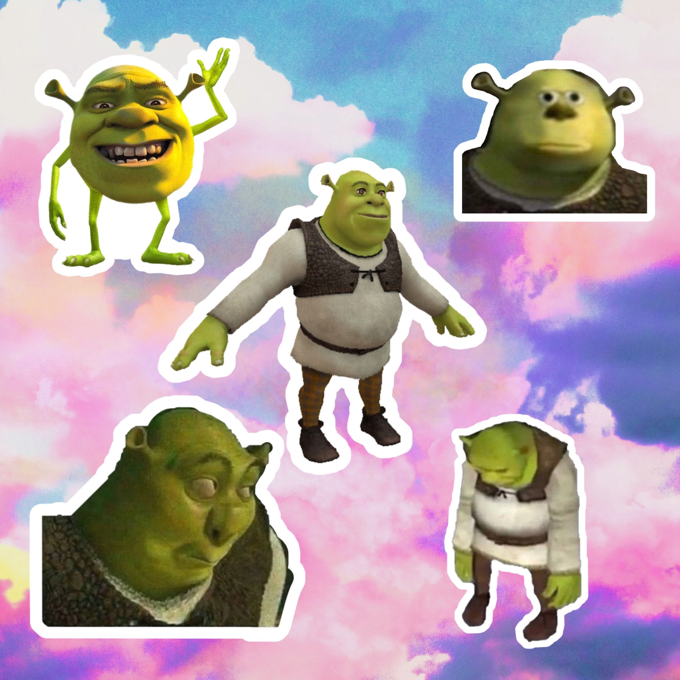  Shrek Yikes Face Sticker - Sticker Graphic - Auto, Wall,  Laptop, Cell, Truck Sticker for Windows, Cars, Trucks : Automotive