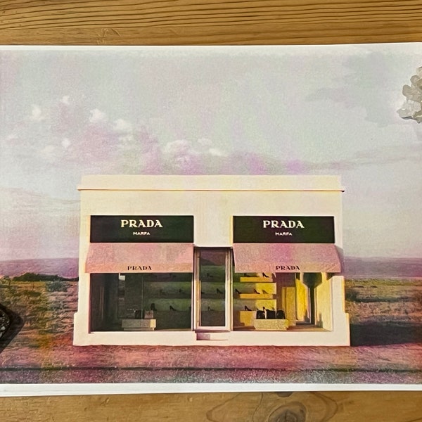 Risograph Photo Print Prada Marfa