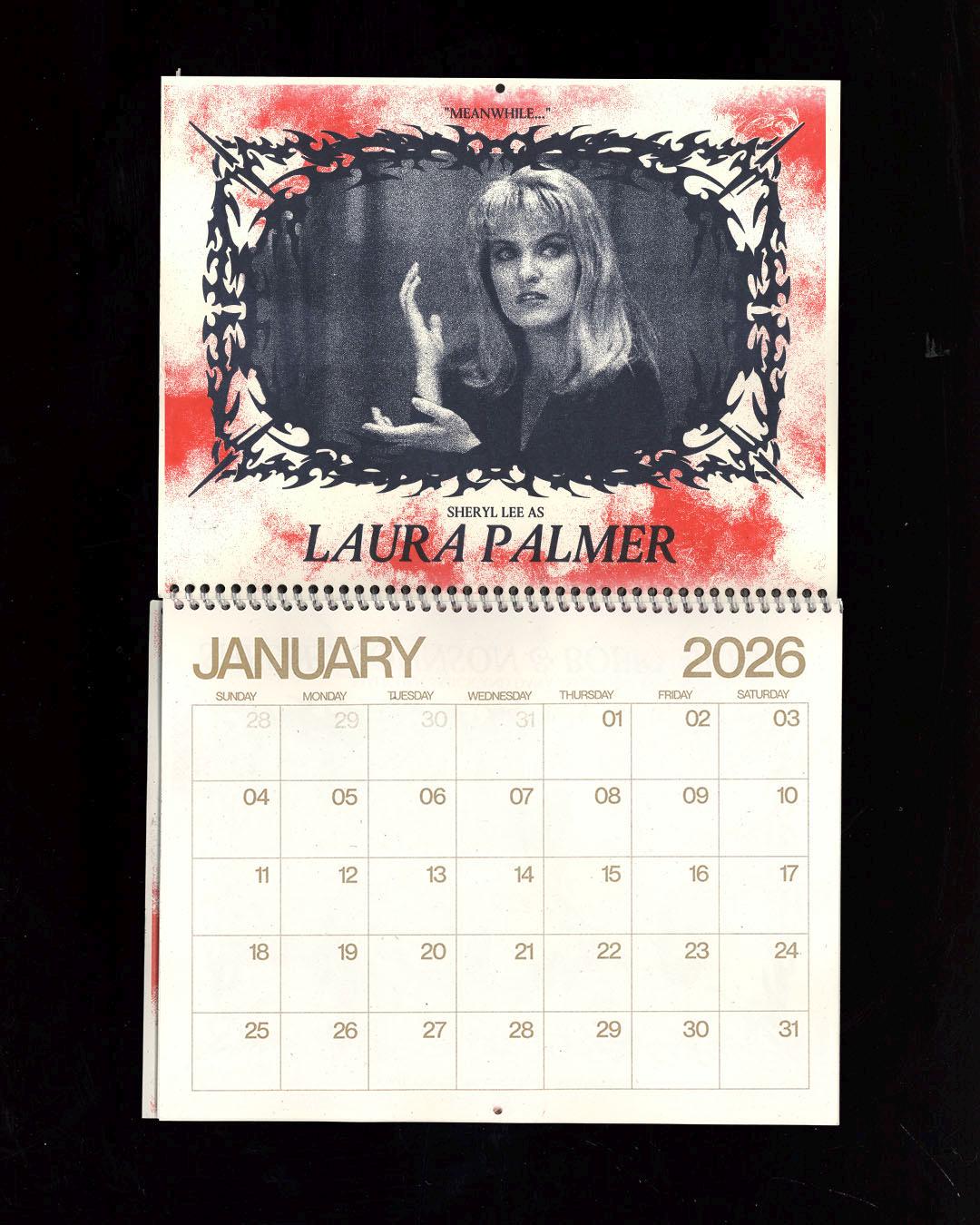 2026 Twin Peaks Risograph Wall Calendar - Etsy