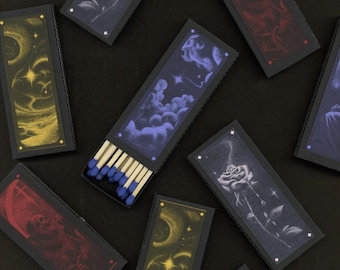 Cosmic Risograph Printed Matches