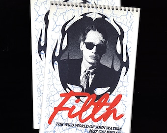 2027 Risograph-Printed King of Trash John Waters Film Wall Calendar
