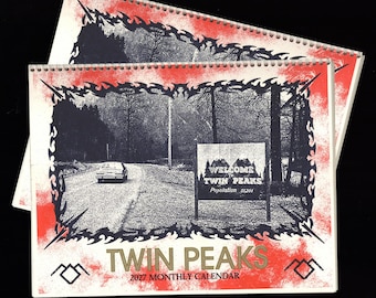 2027 Twin Peaks Risograph Wall Calendar
