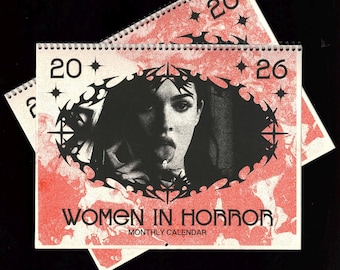 2026 Women of Horror Risograph Wall Calendar