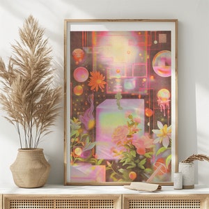 Cubist Dreams Risograph Poster