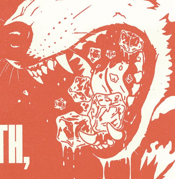 Crush Ice Risograph Printed Poster *FUNDRAISER* - Etsy