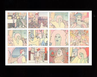 Hotel E Animation Fandom Risograph-Printed Poster