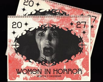 2027 Women of Horror Risograph Wall Calendar