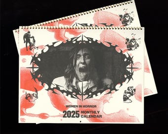 2025 Women of Horror Risograph Wall Calendar