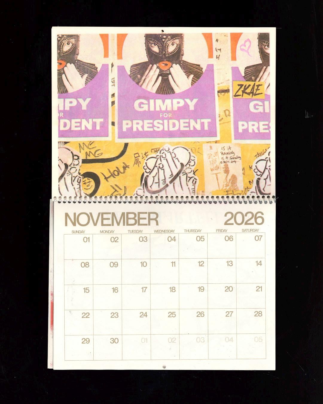 2026 Risograph Graffiti Wall Calendar - Etsy