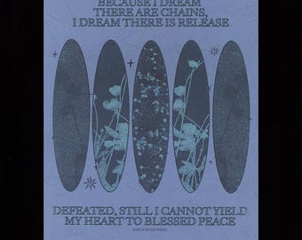 Because I Dream • Surrealist Risograph Poster Print