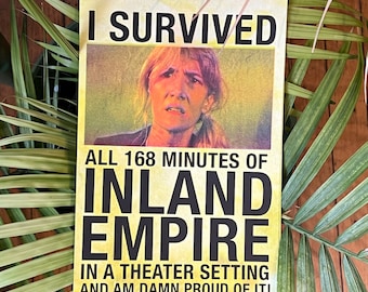 I Survived Inland Empire David Lynch Risograph Poster