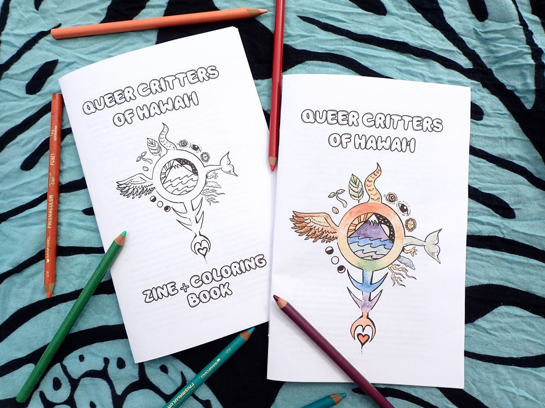 Queer Critters of Hawaiʻi Zine + Coloring Book Handmade Educational ...
