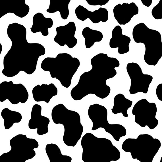 Cow Print Seamless Repeat Digital Pattern Repeat For Fabric Etsy Canada
