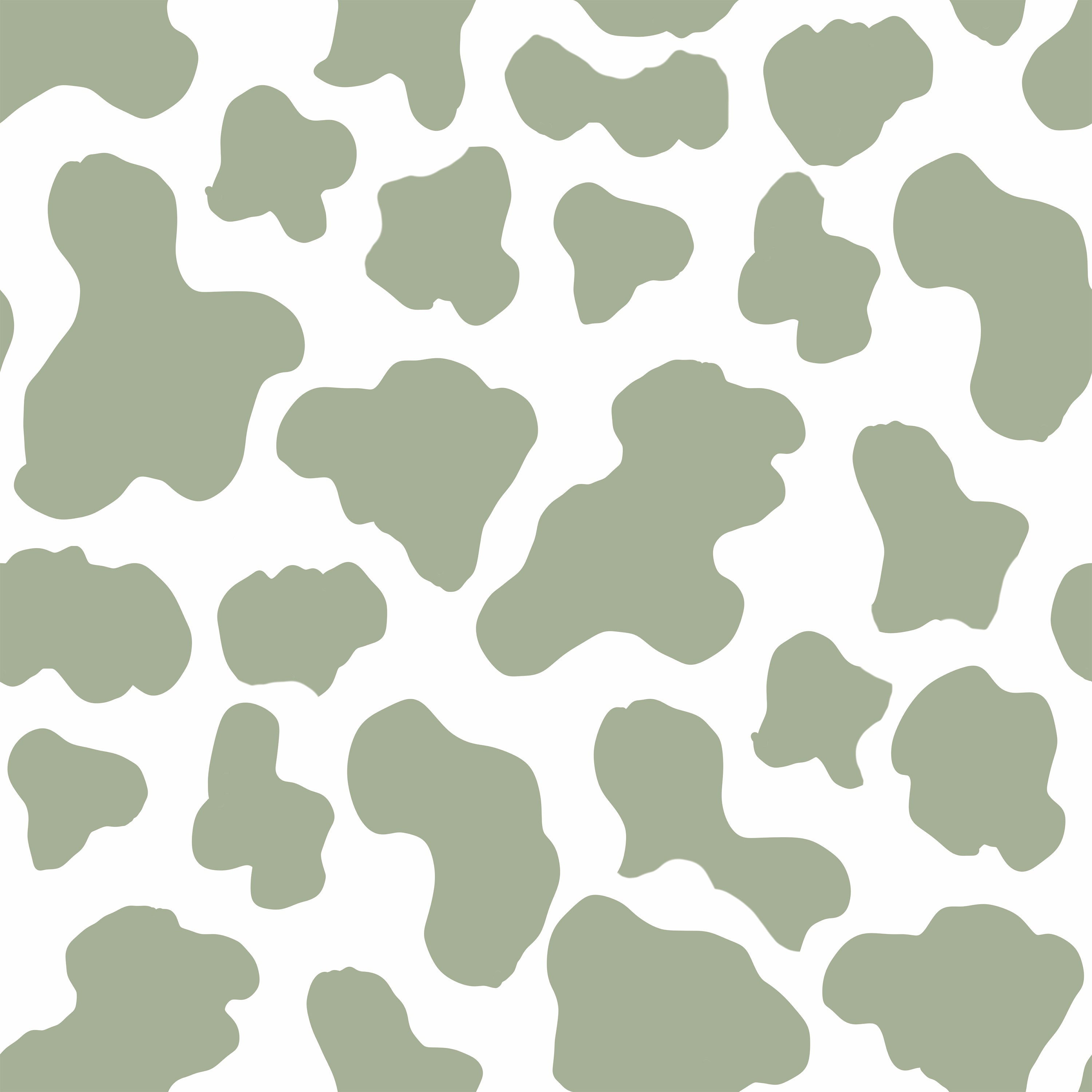 Sage Green Cow print seamless repeat digital pattern repeat Etsy
