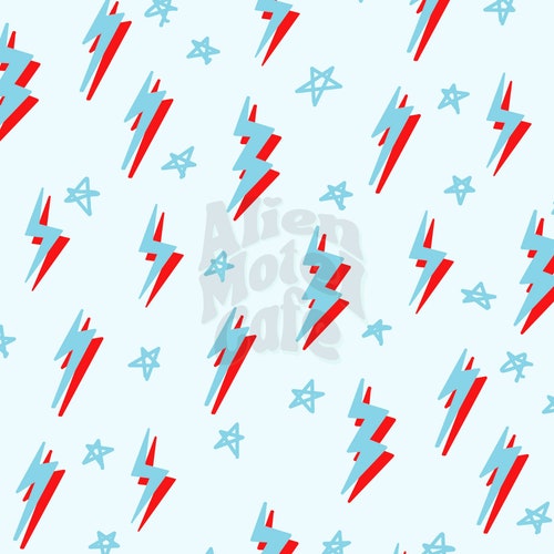 Bolts and Stars Trendy Aesthetic Seamless Repeat Pattern Etsy