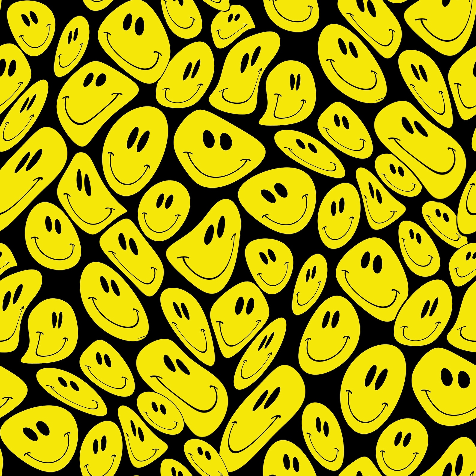 Smile Face Seamless Repeat Pattern Commercial Use OK Etsy