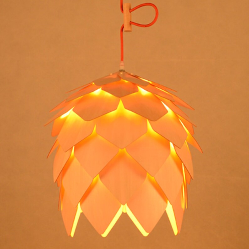 Pineal wooden sheet combined pendant lights,Natural wooden color,4 kinds shops of colors cord,110-240 V/50-60 Hz,Free shipping worldwide