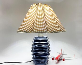 GDMES T053-5,Ceramic Table Lamp,Bedside Table Lamp,Decor Table Lamp,Remote Control Available,Home Decor Table Lamp,Desk Lamp,W10" X H12"