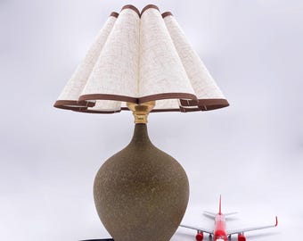 Lámpara de mesa de cerámica, Lámpara de escritorio, Lámpara de noche de cerámica, Lámpara de mesa boho, Lámpara de mesa de noche