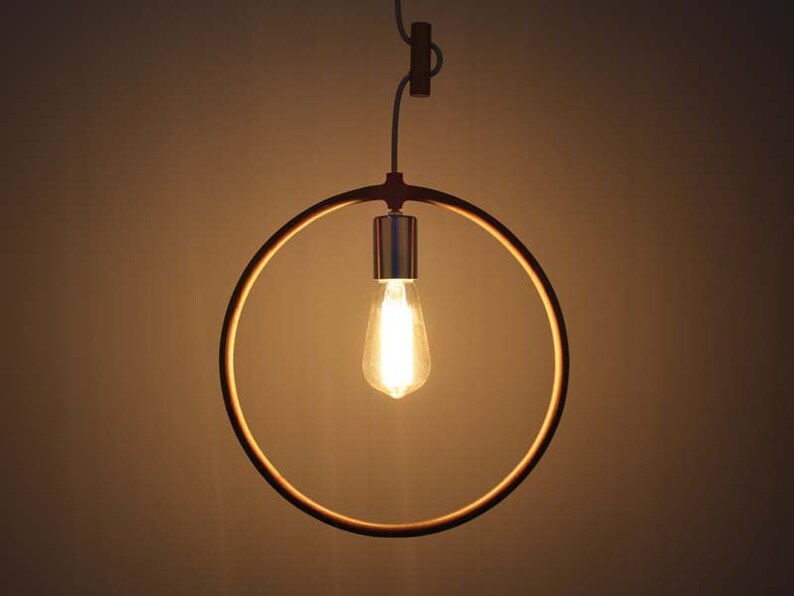 Circular Wooden Shelves Decorative Pendant Lights Lighting Night Lamps Ceiling Light Fixtures Hanging Lamp Wood Veneer