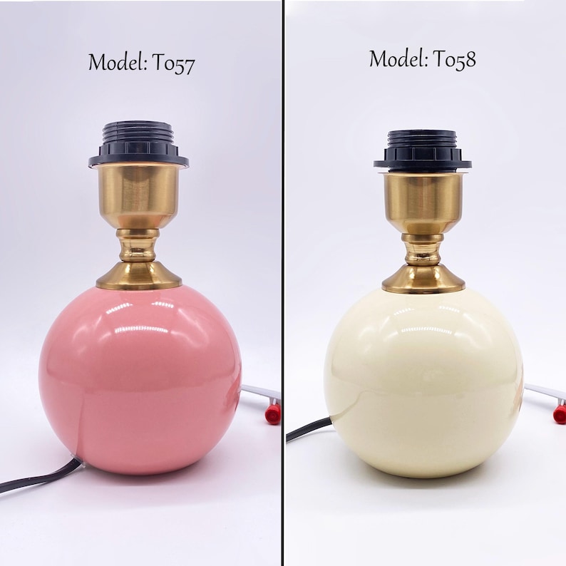 GDMES T056,DIY Table Lamp Base,diy Desk Lamp,sky Blue Ceramic Lamp Base ...