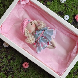 Baby shower gift Diorama, roombox, dollhouse 1/12 scale with a doll, amazing custom gift for girl birthday, girls room decoration image 9