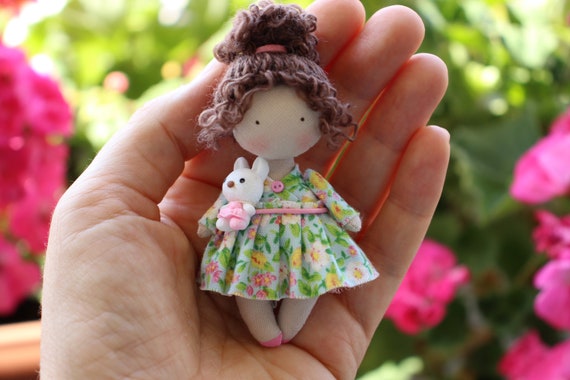 Incienso Borde incompleto Colección en miniatura linda mini muñeca de tela muñeca - Etsy México