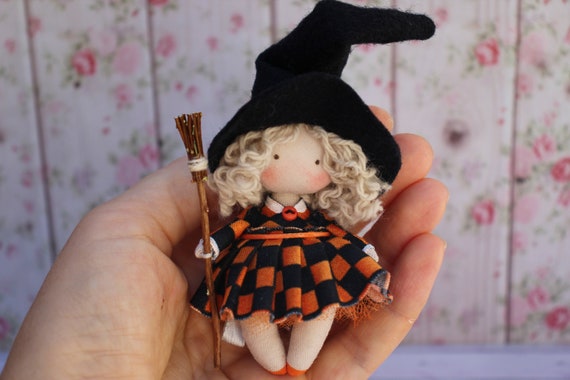 mestre grænseflade spøgelse Cute Mini Rag Doll Little Witch Amasing I Love You Gift - Etsy