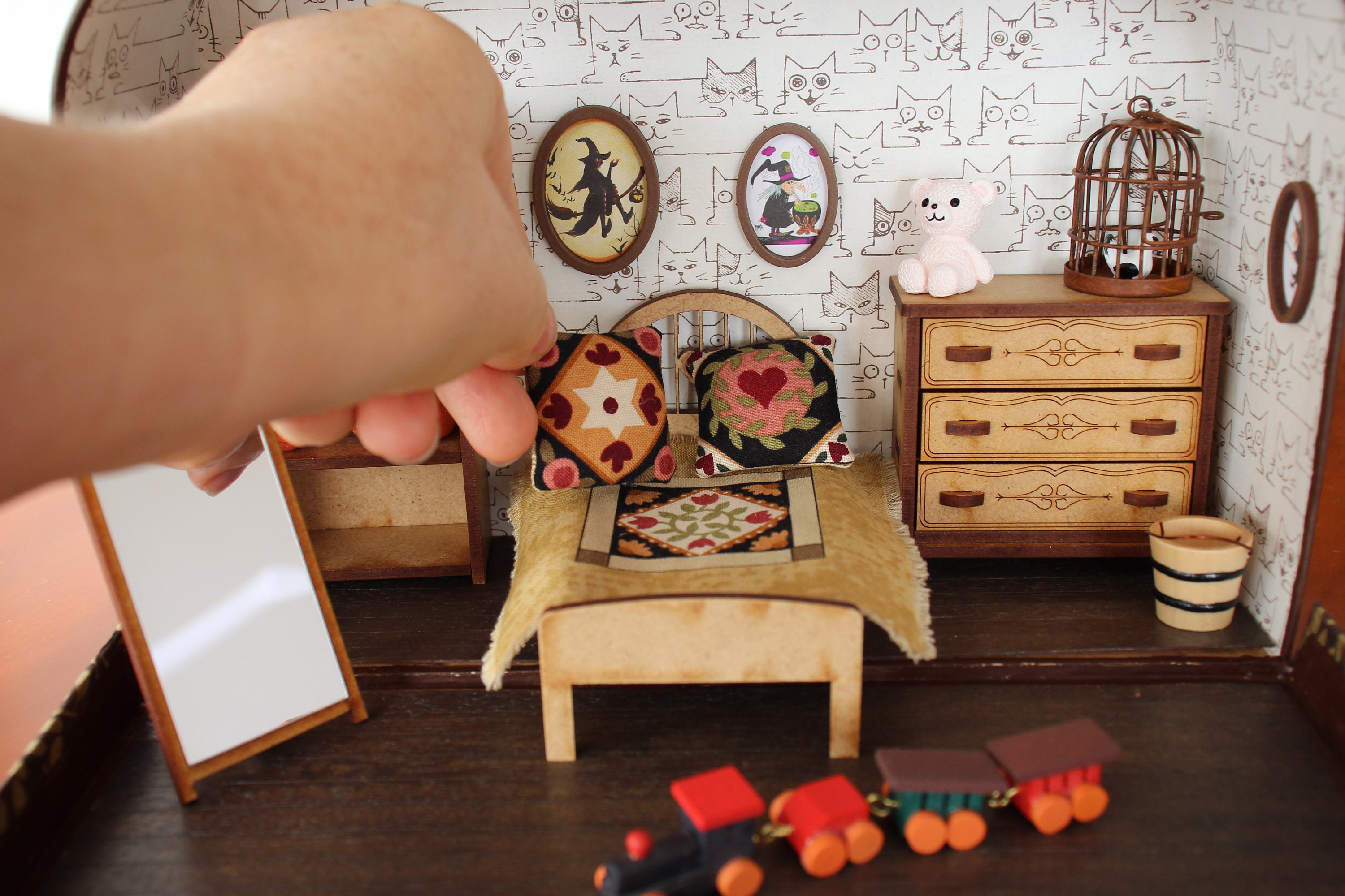 Kit DIY Miniature Toys Dresser for Roombox 1/12 or 1/16 Scale Etsy