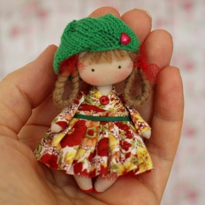 Decorative Textile Doll for Dollhouse Miniature Collection 1:12 Scale