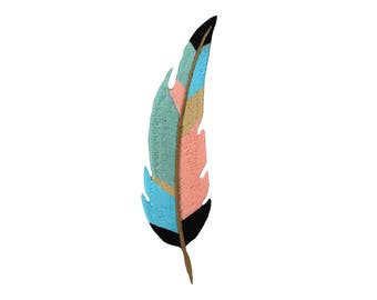 Fully Embroidered Iron On Patch Crafts B Feather Southwestern Native