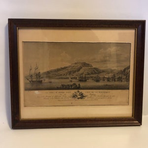 Antique Print “Le Fort Saint-Pierre dans l’Isle de la Martinique”, Paris, 1780