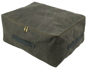 Household Real Canvas Zippered Sweater Bag/Storage Bag for Closets and Under the Bed