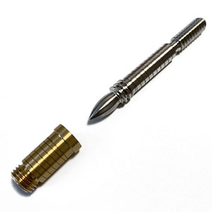 Bullet Head Stainless Steel Joint Pin with Brass Insert for Wood Craft Connection - Pool Cue Snooker / Walking Cane Stick