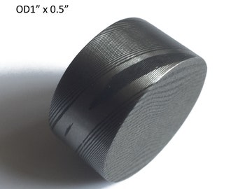 直径25.40 mm x 長さ12.7 mm ステンレスダマスカス鋼 杢目金 ツイストパターン 丸棒 結婚指輪 ジュエリーナイフ作り クラフト用
