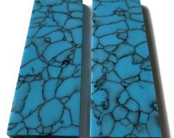 95x35x5mm 再構成ターコイズ 偵察石 ルース 宝石インレイ 素材 スケール ブランク シート