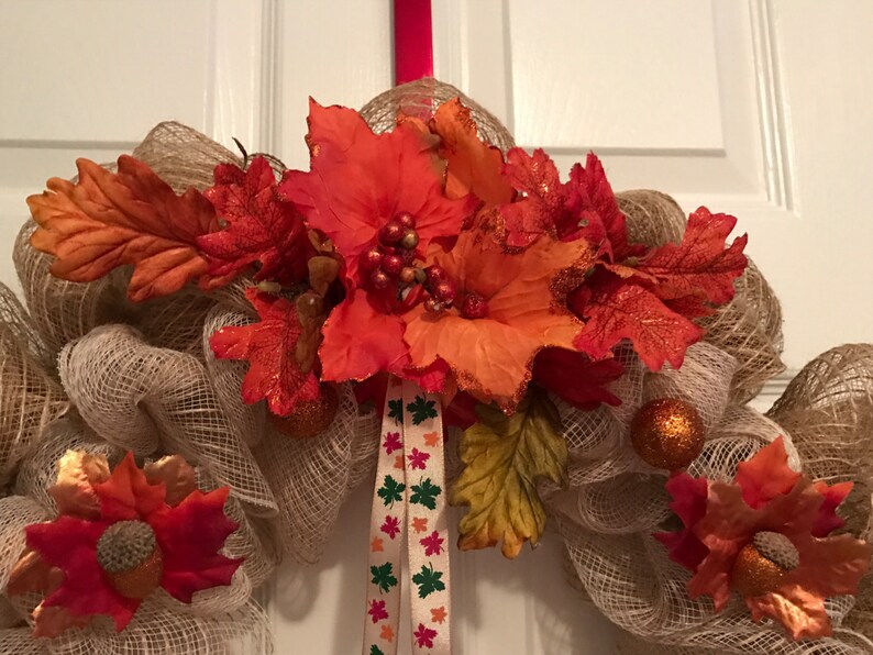 Thanksgiving Floral Turkey Wreath