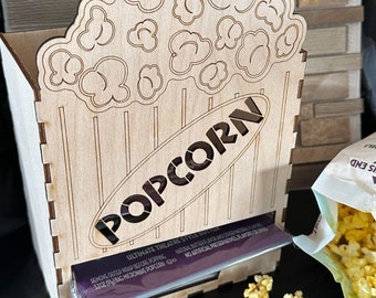 DIGITAL DOWNLOAD *** Microwave Popcorn Storage Box PDF Laser Cut File