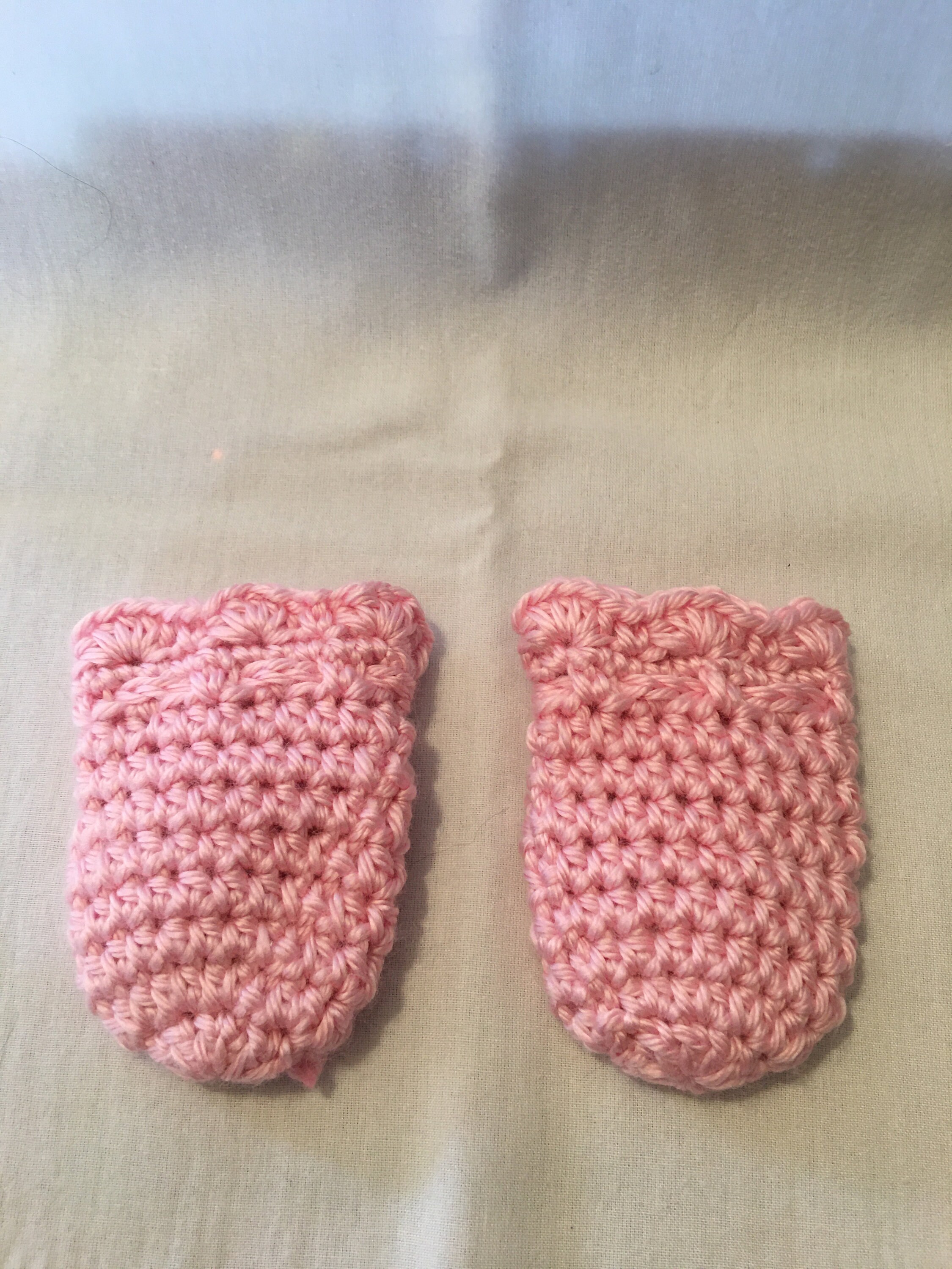 Crochet Newborn Scratch Mittens Baby Mittens Scratch Etsy