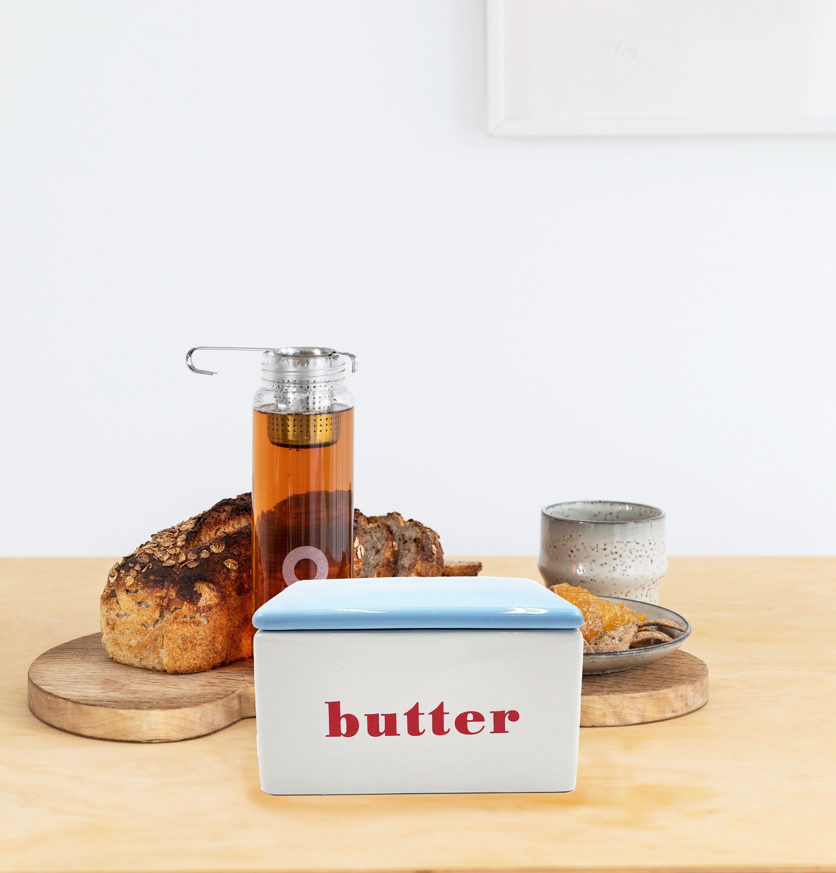 Ceramic Butter Box, Vintage Butter Keeper Dish With Lid Etsy