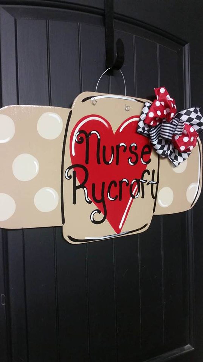 Bandaid Door Hanger Band Aid Door Hanger Nurse Door Hanger Etsy