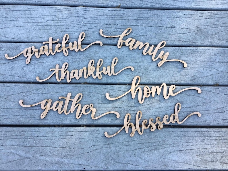 blessed wood place cards wood place cards gather place cards thankful place cards thanksgiving wood place cards table wood place cards