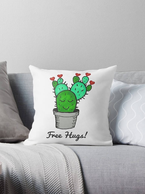 Quotes Pillows Cactus Pillows Cactus Quotes Quotes Throw Etsy