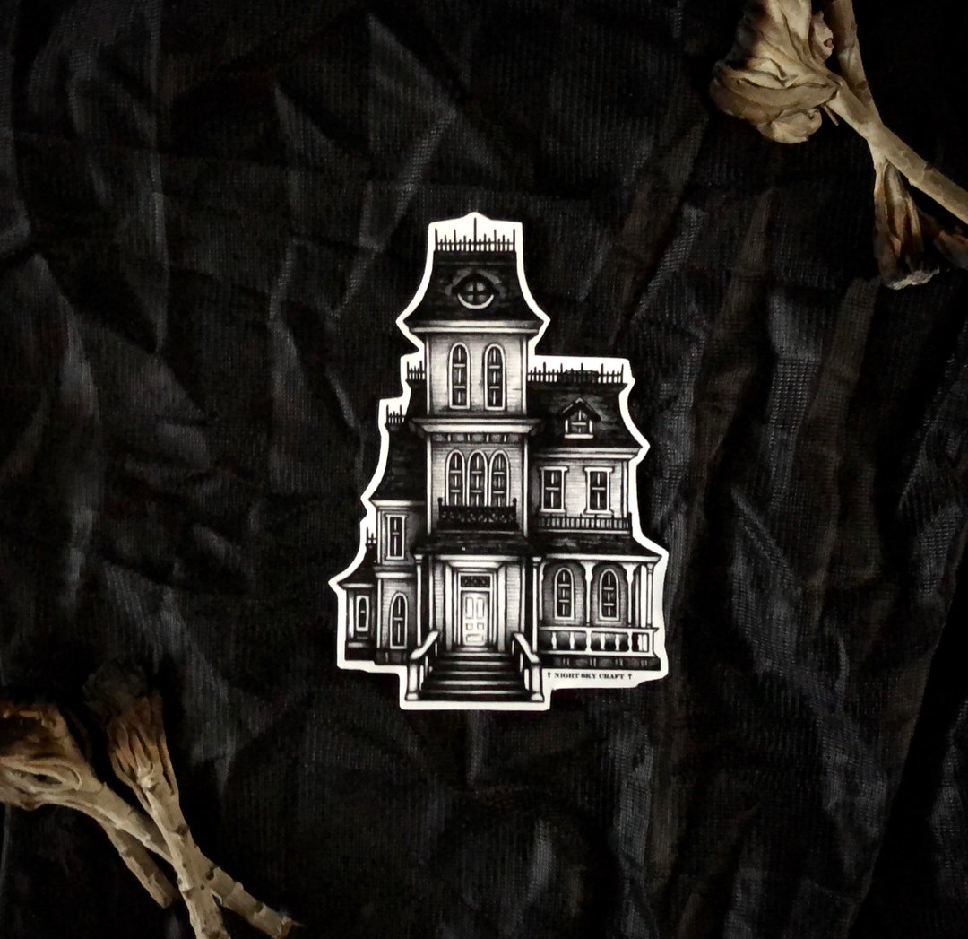 Victorian House Sticker, Vinyl Stickers, Architecture Sticker, Victorian Mansion Sticker, Laptop